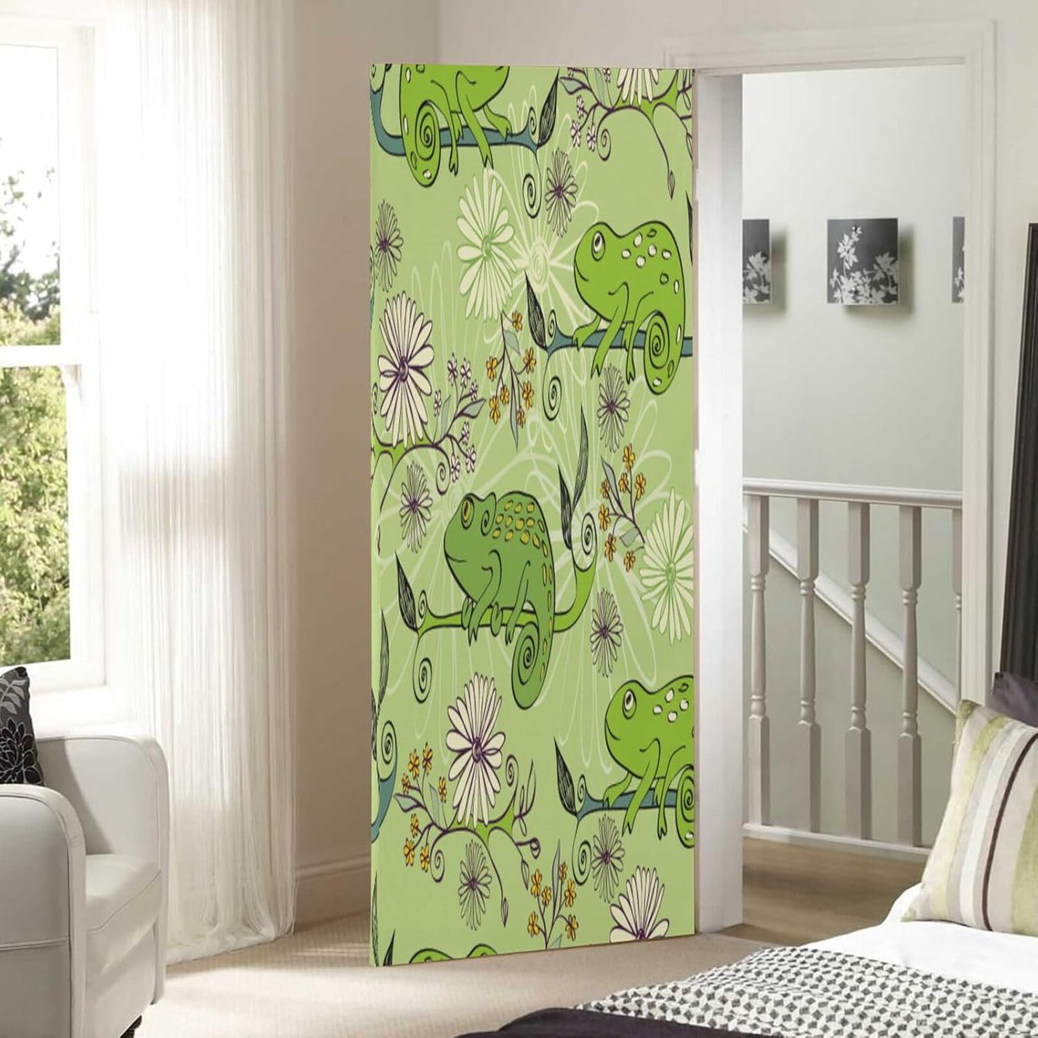Susiyo Green Cartoon Frog Halloween Door Cover