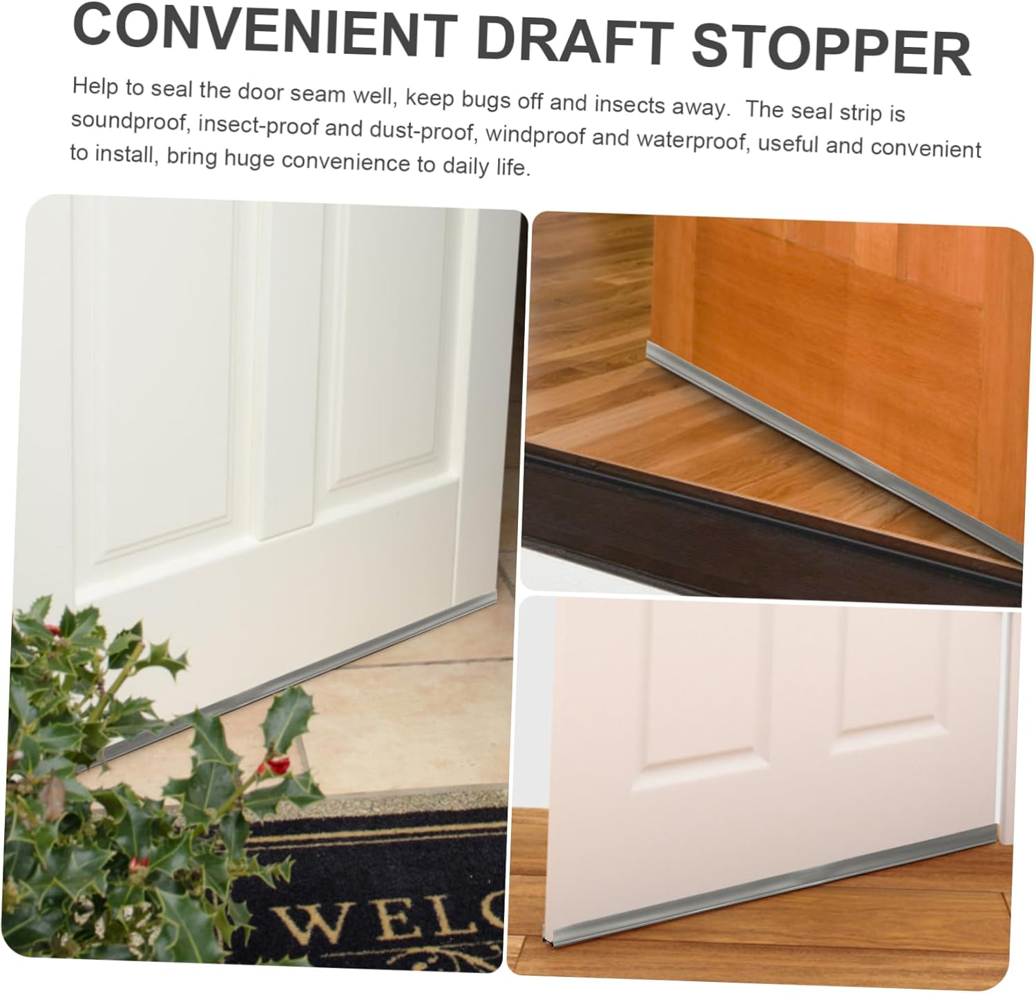 Windproof Sealing Strip for Door Bottom Noise Blocker