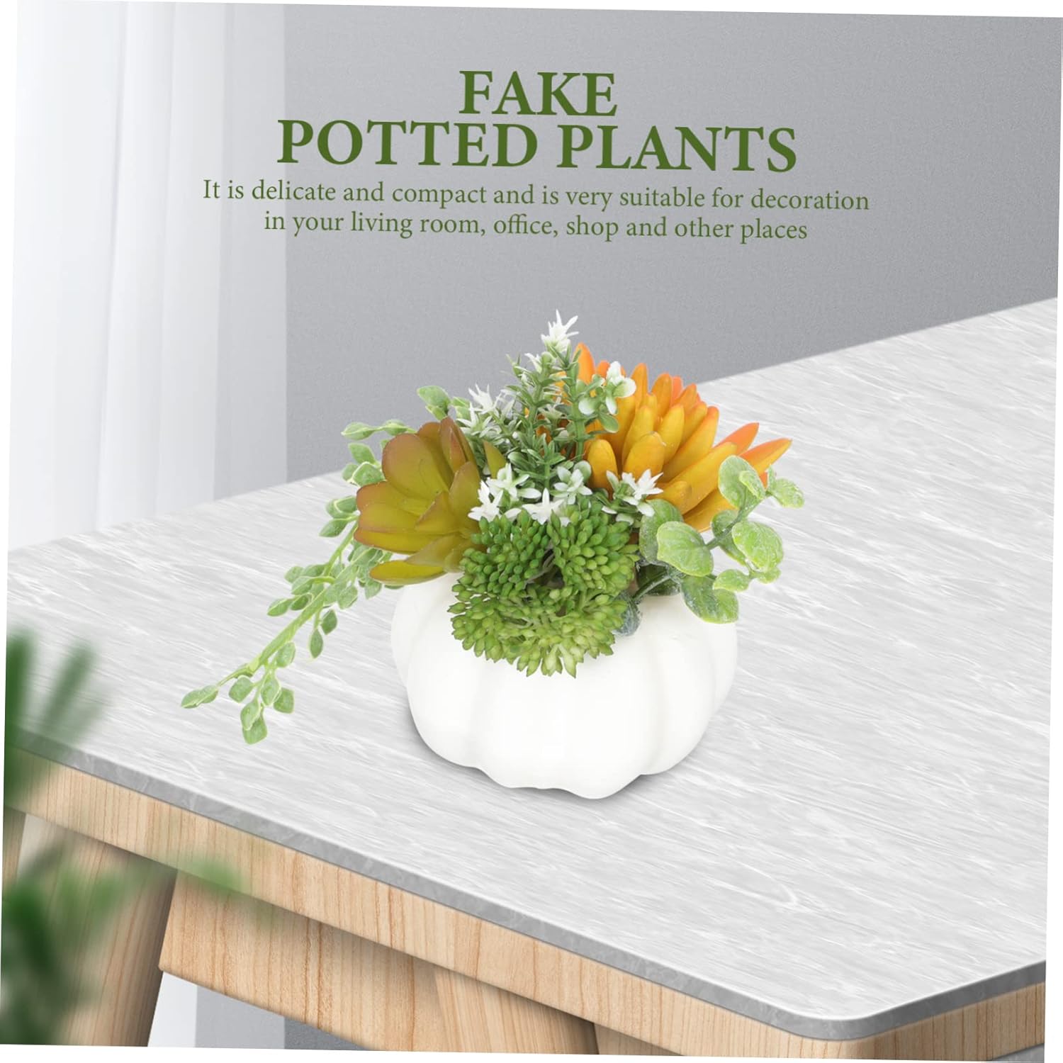 VINTORKY Simulated Bonsai Artificial Plant Decor for Home Office Room Study Shop