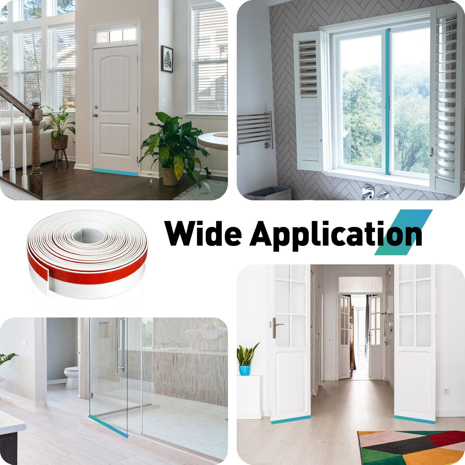 Door Draft Stopper 2 W x 32 L Cuttable Weather Seal