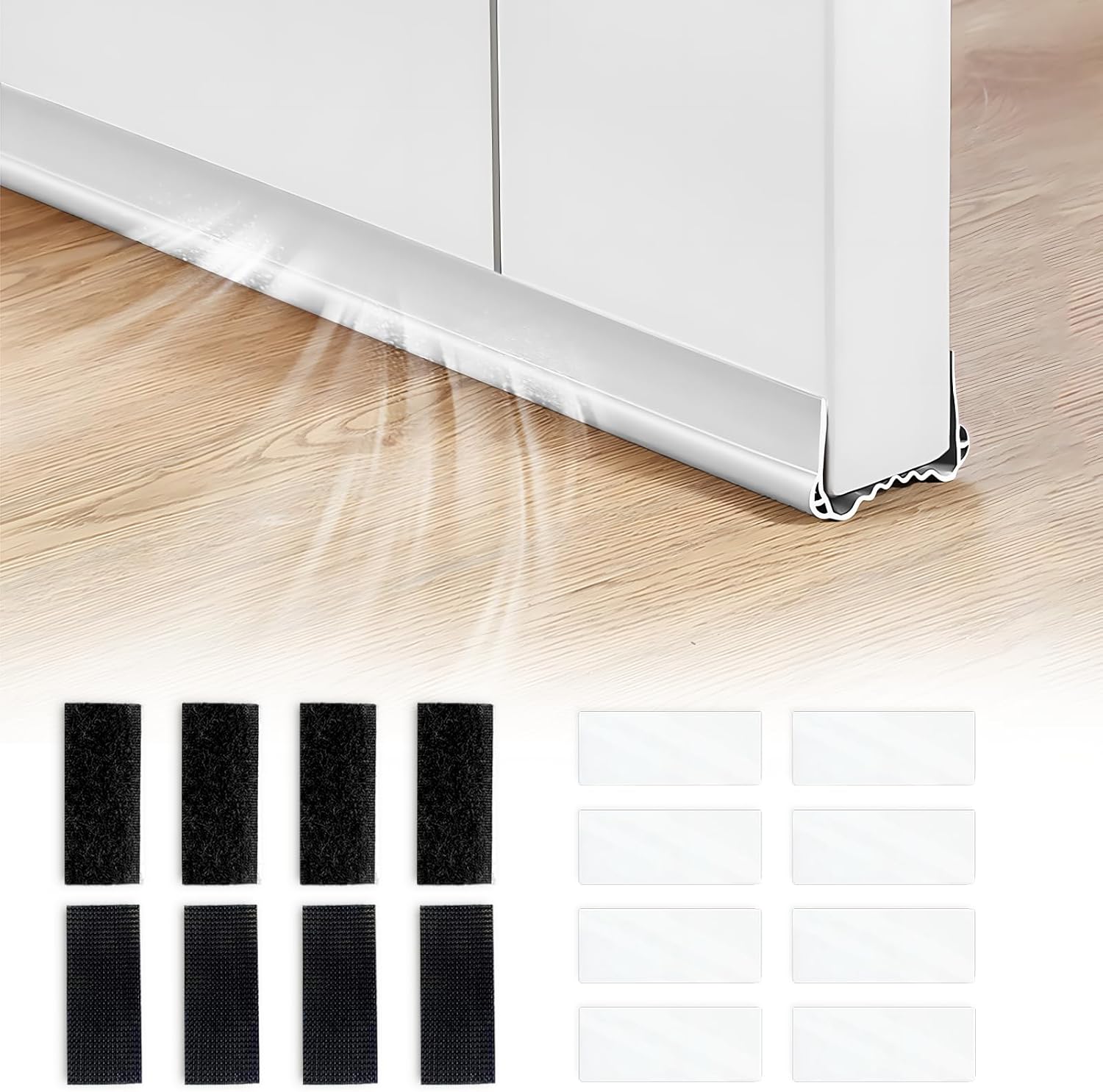 Under Door Draft Stopper Adjustable 39 Inch Cuttable PVC Door Seal