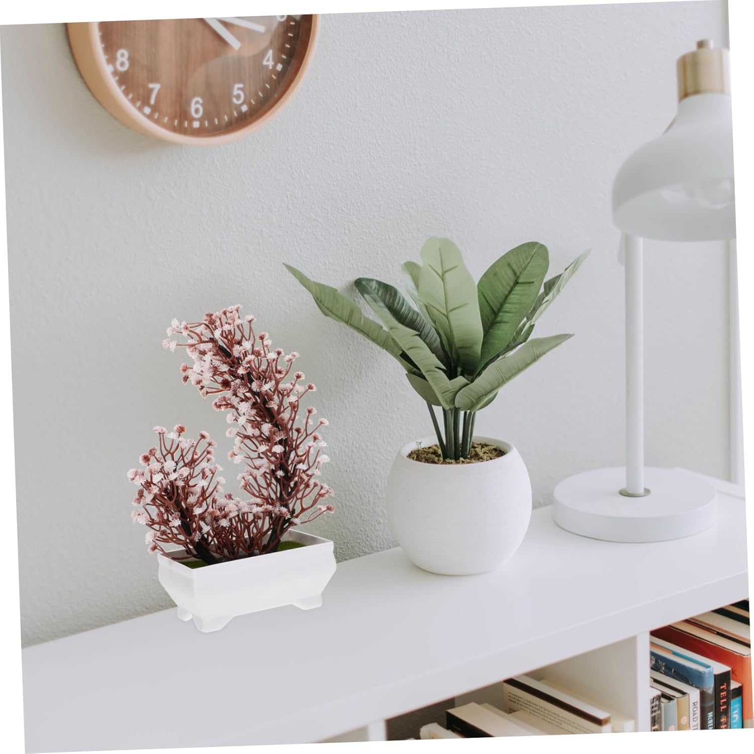Cabilock Artificial Bonsai for Home Lifelike Potted Plant Desk Decor Office Greenery No Watering Needed