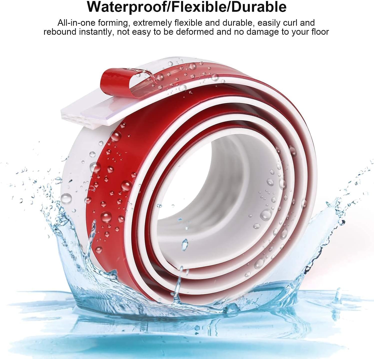 GUKOY Door Draft Stopper 2x39 Strong Adhesive White