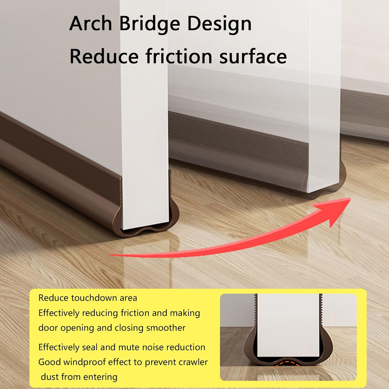 Muloo Soundproof Door Draft Stopper for Noise Reduction
