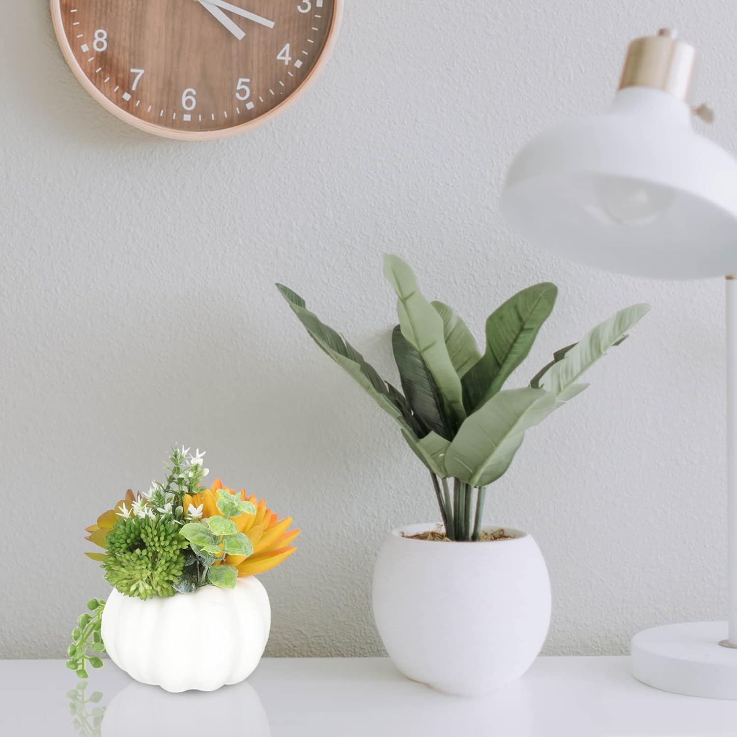 LIOOBO Artificial Pumpkin Bonsai Plant Decoration for Home Office