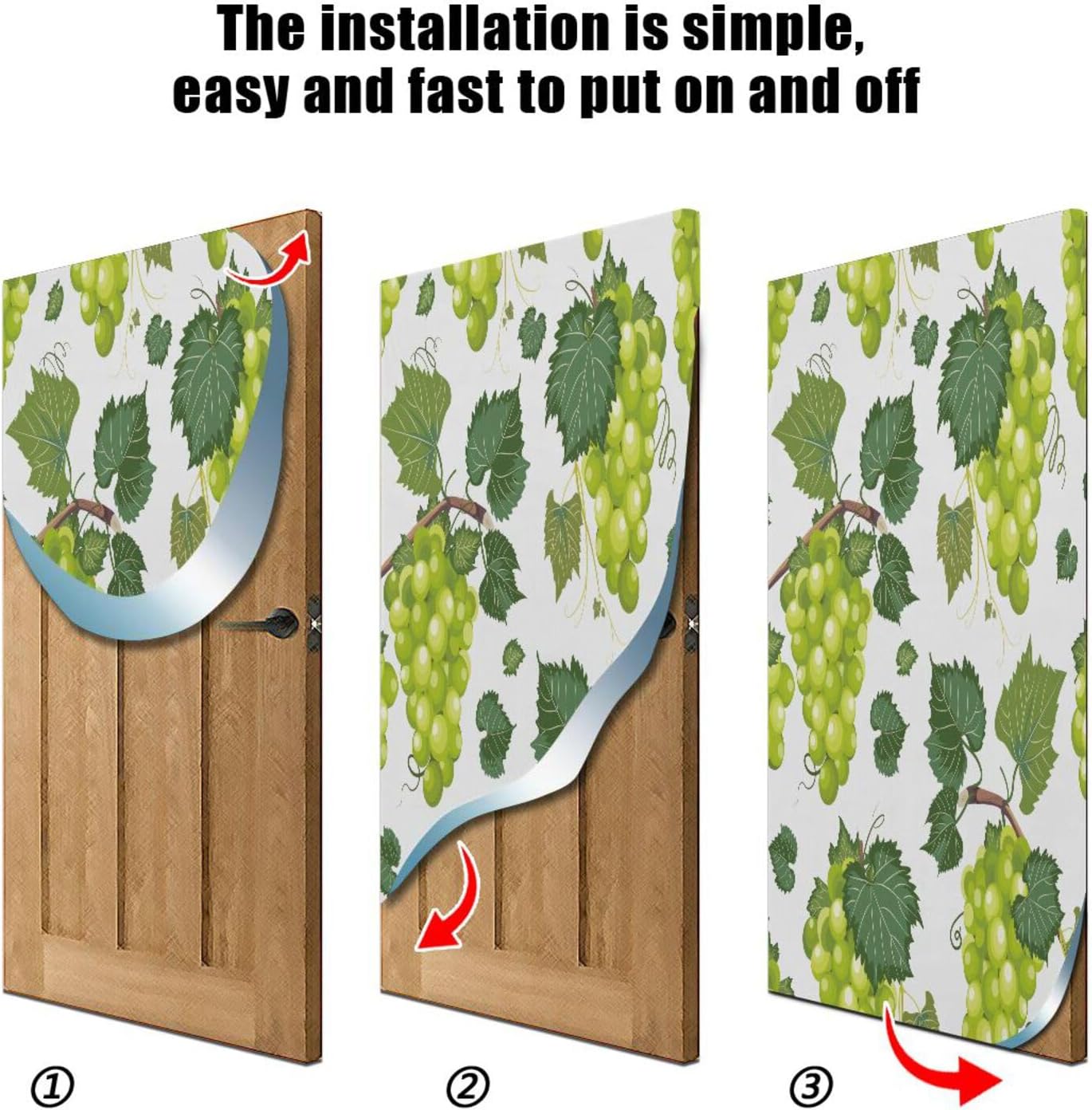 Susiyo White Grape Bunch Halloween Door Cover