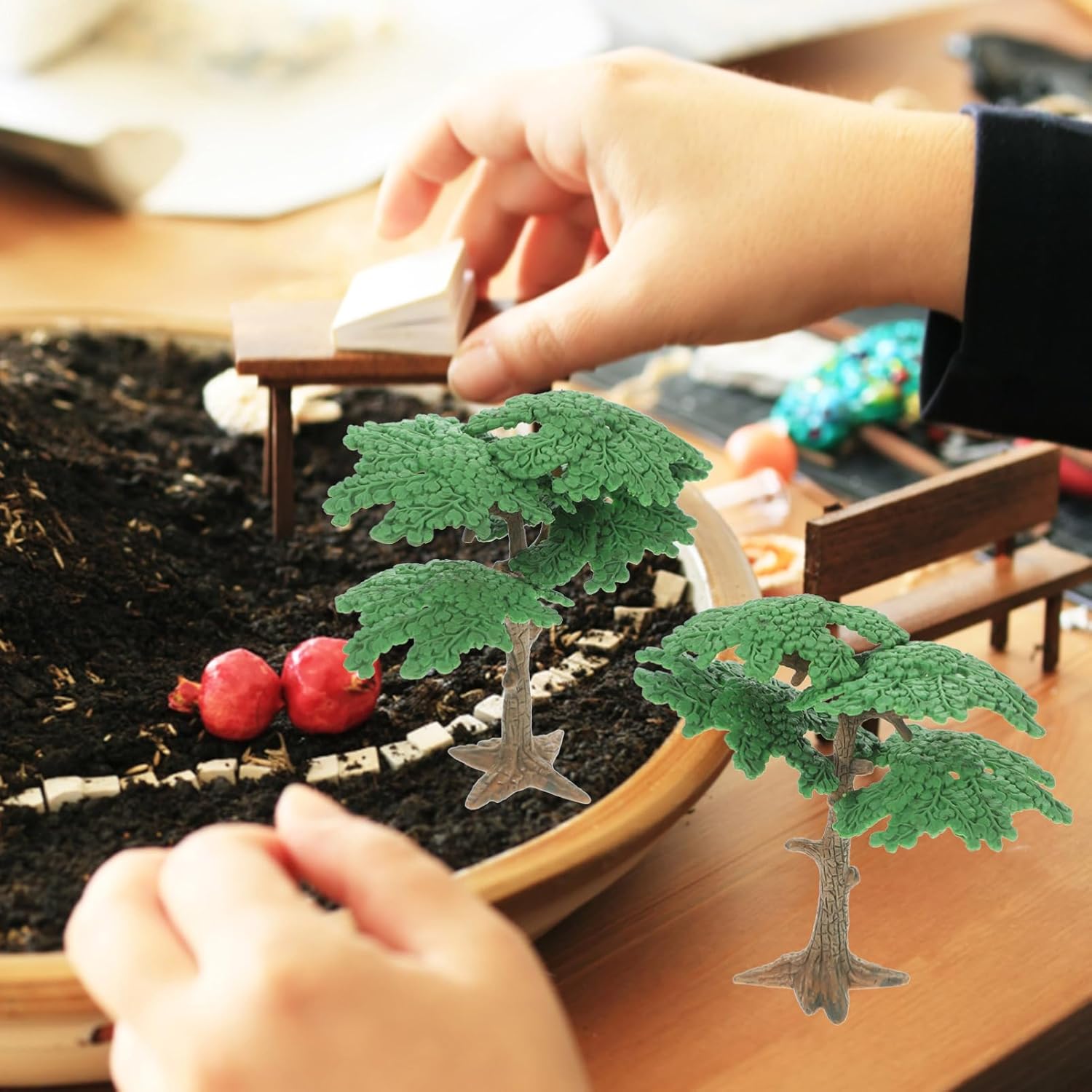 DOITOOL 3Pcs Fake Trees for DIY Scenery Diorama