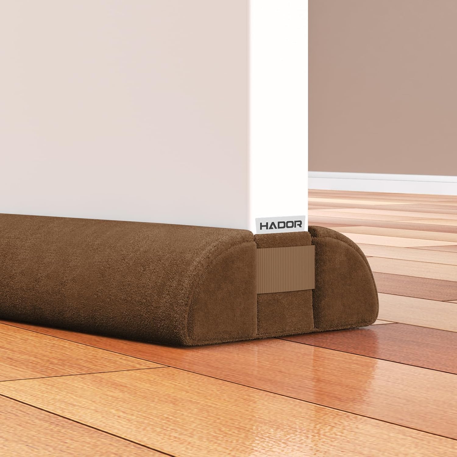 HADOR Door Draft Stopper 36 Inch Brown Double Sided