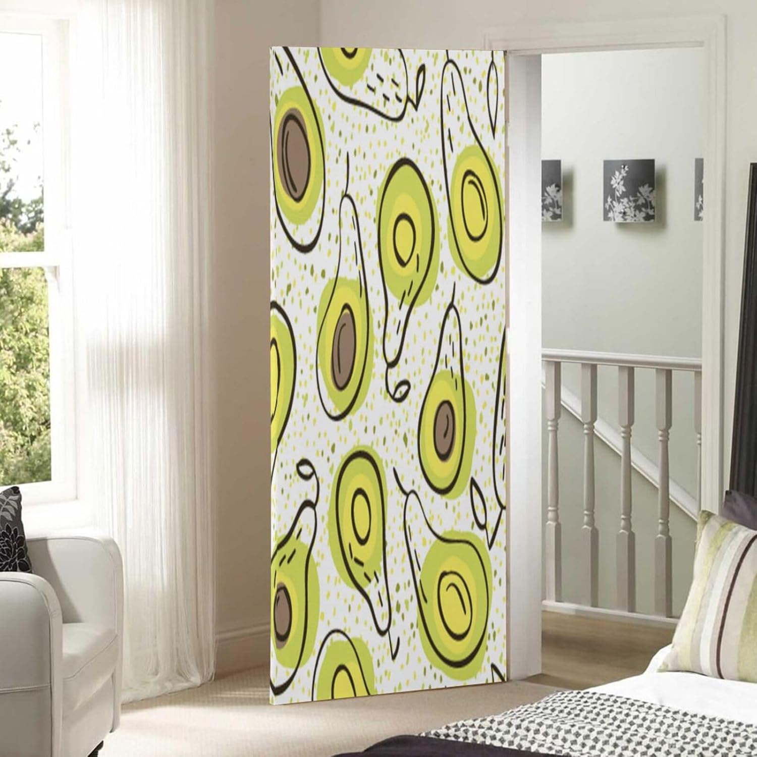 Susiyo Halloween Door Cover 32x79 in Stretch Fabric
