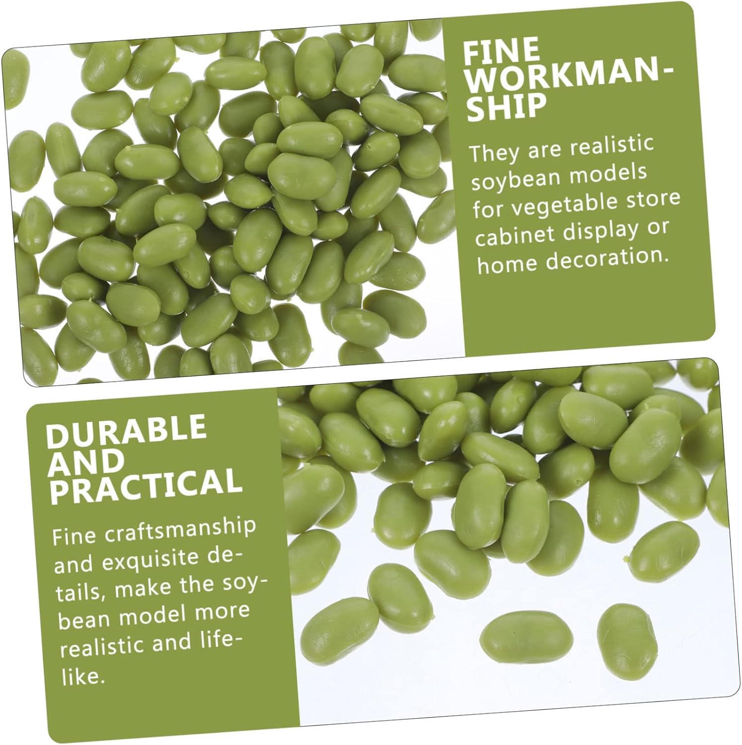 HOMSFOU Artificial Green Bean Decor for Kitchen