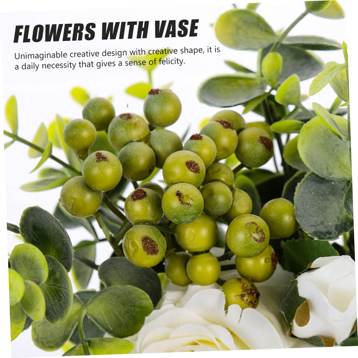 Artificial Flower Vase Set for Home Decor