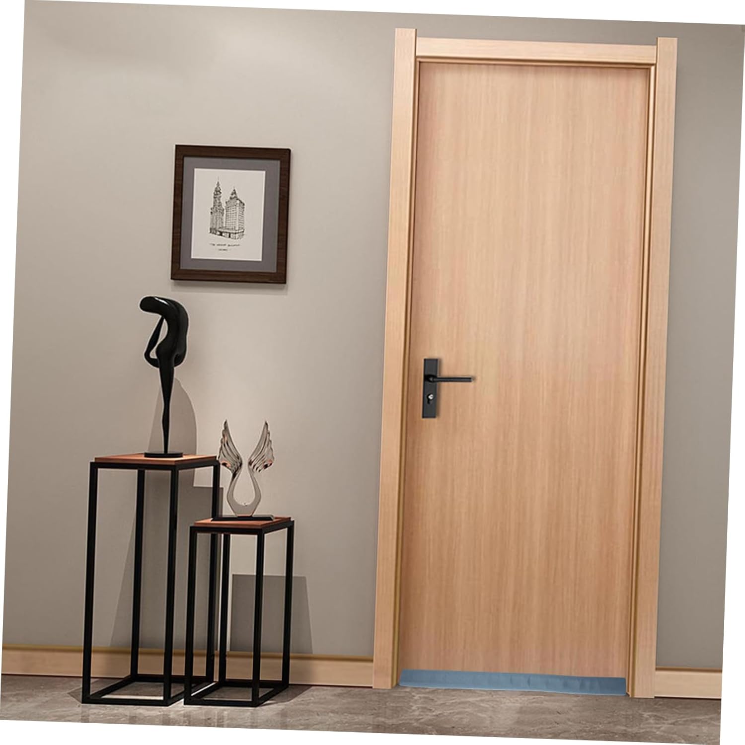 Homoyoyo 3pcs Door Bottom Sealing Strip Windproof Noise Reducing Draft Stopper for Under Door Gaps