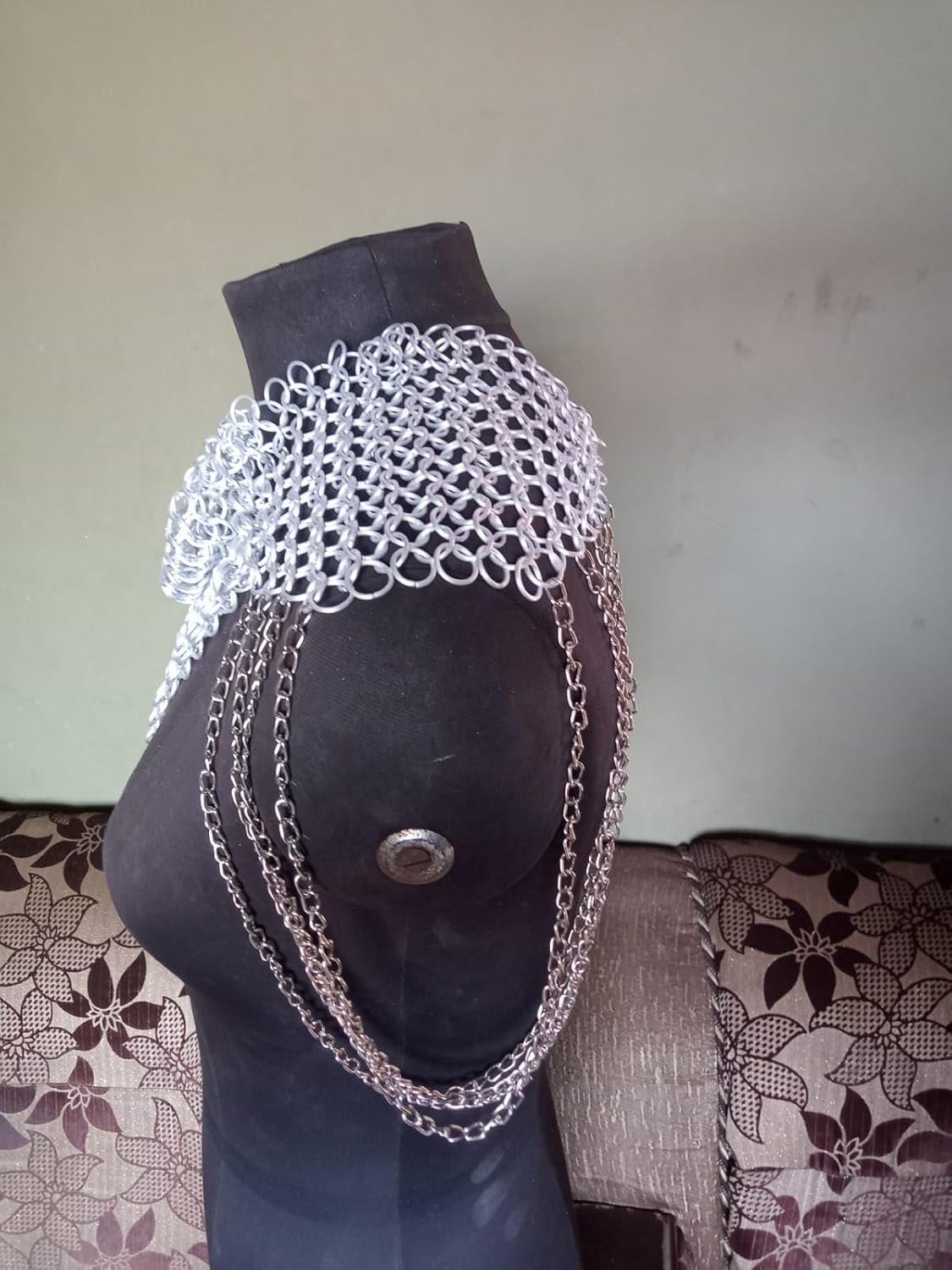 Medieval Fight Club Handmade Chainmail Necklace