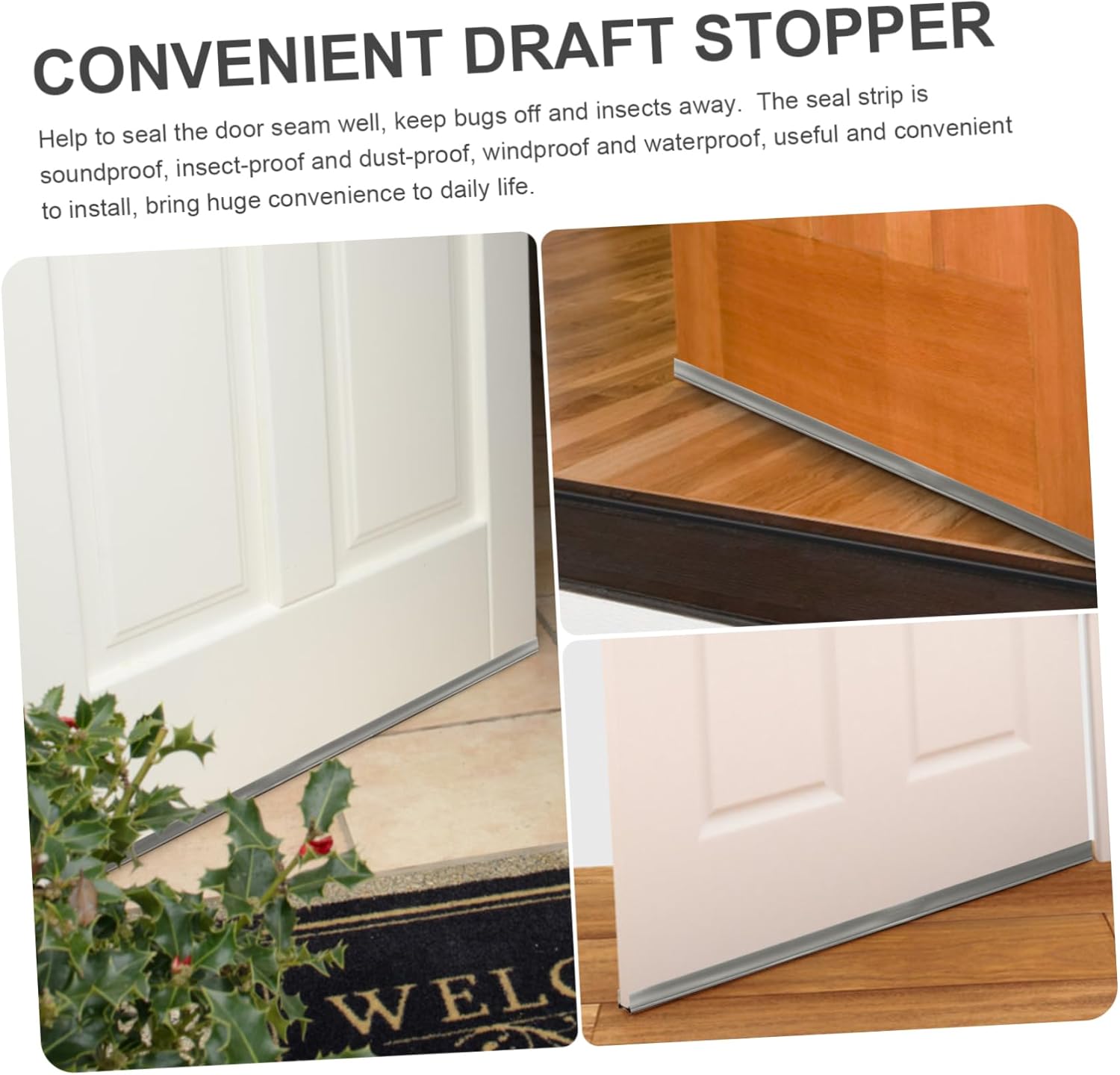 RORPOIR Door Windproof Strip Noise Blocker