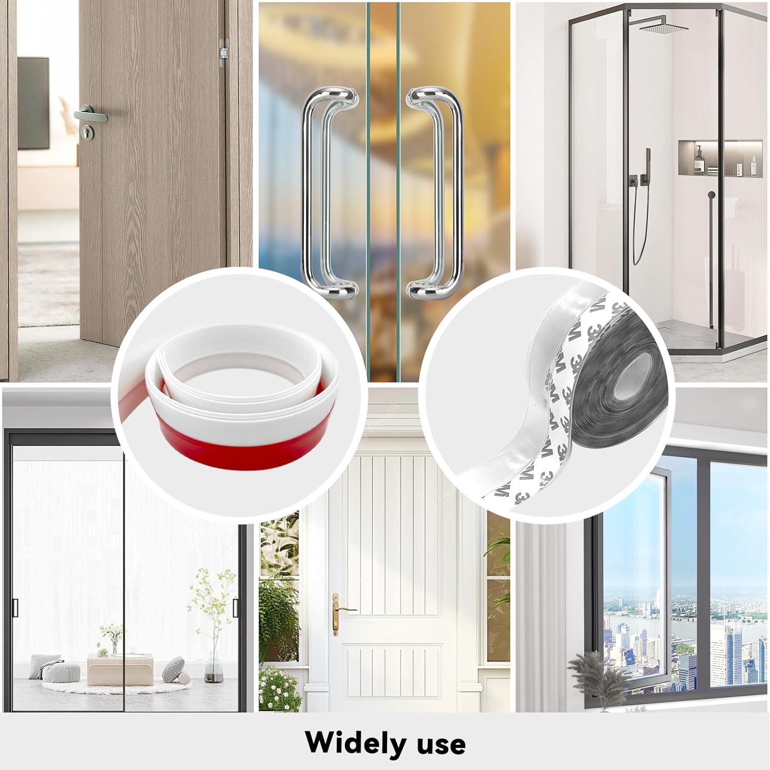 Daily Treasures 2Pack Mixed Silicone Draft Stoppers Door Seals
