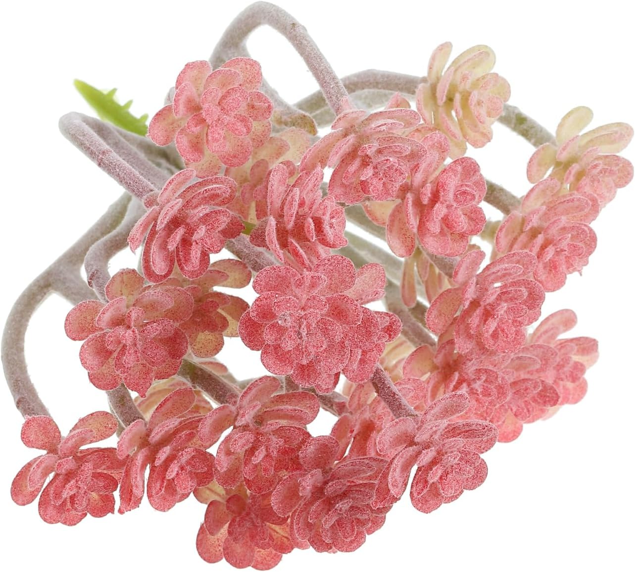PATIKIL Mini Artificial Red Succulent Plants
