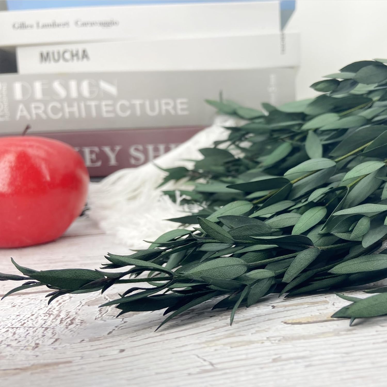 Preserved Dried Eucalyptus Greenery Stems 20 Pcs 16 Inches for Decor and Aromatherapy