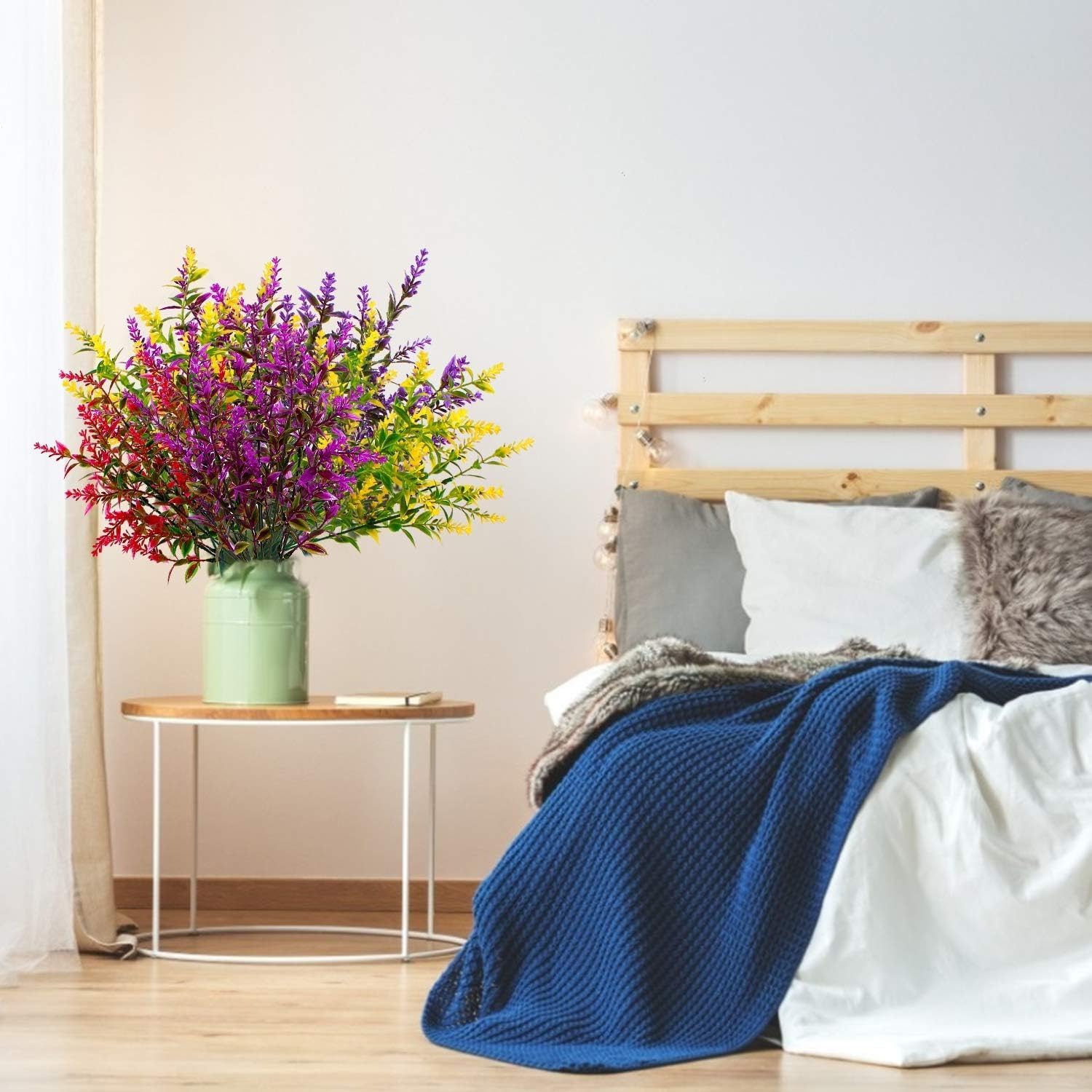 20 Bundles Artificial Lavender Flowers for Outdoor Summer Decor