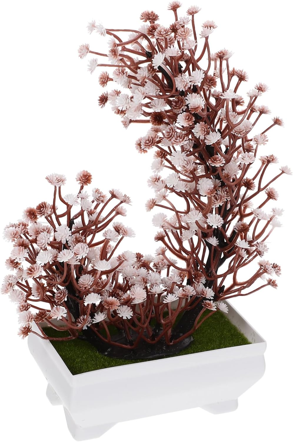 Cabilock Artificial Bonsai for Home Lifelike Potted Plant Desk Decor Office Greenery No Watering Needed