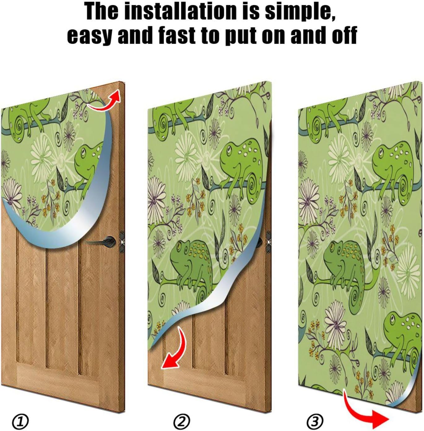 Susiyo Green Cartoon Frog Halloween Door Cover