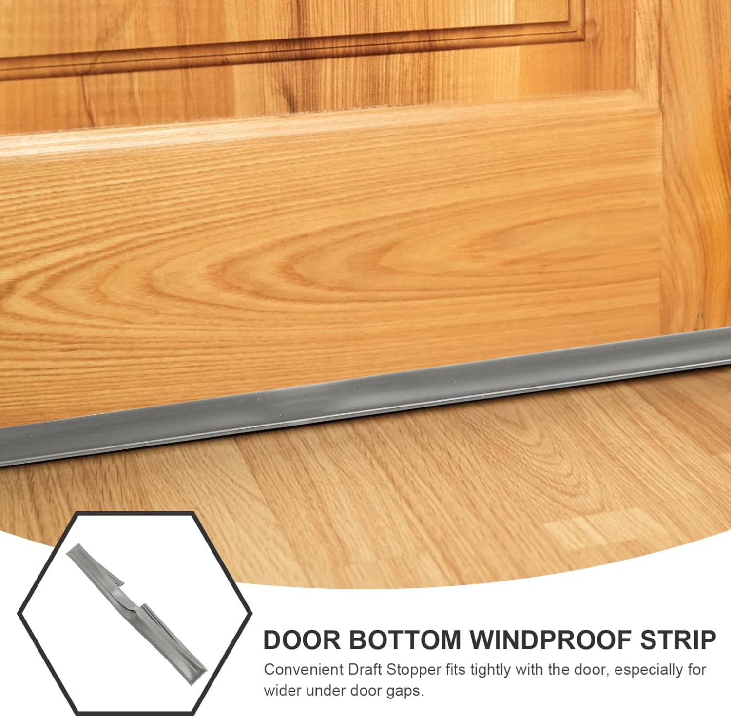 LIFKOME Door Draft Stopper Windproof Strip for Exterior Door Noise Blocker