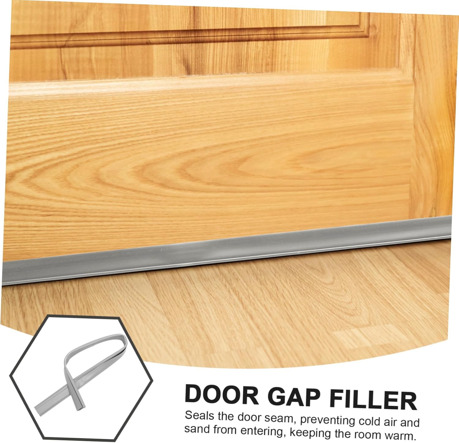 DIYEAH Door Gap Filler Weather Stripping Noise Blocker Seam Seal Strip Easy to Clean