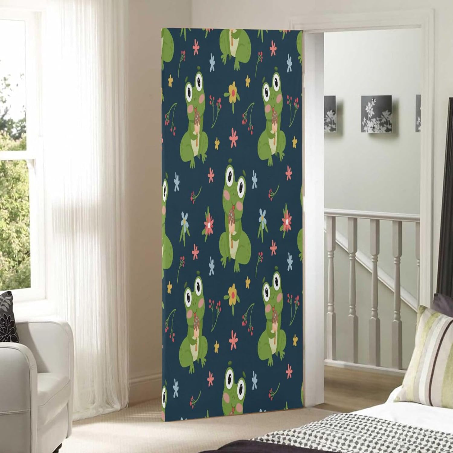 Susiyo Cute Frog Halloween Door Cover 32x79 In