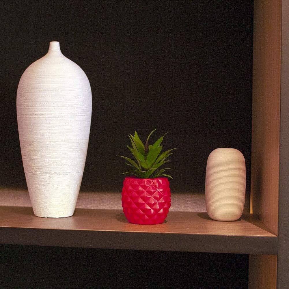 Artificial Pineapple Plant Pot Decor - Red