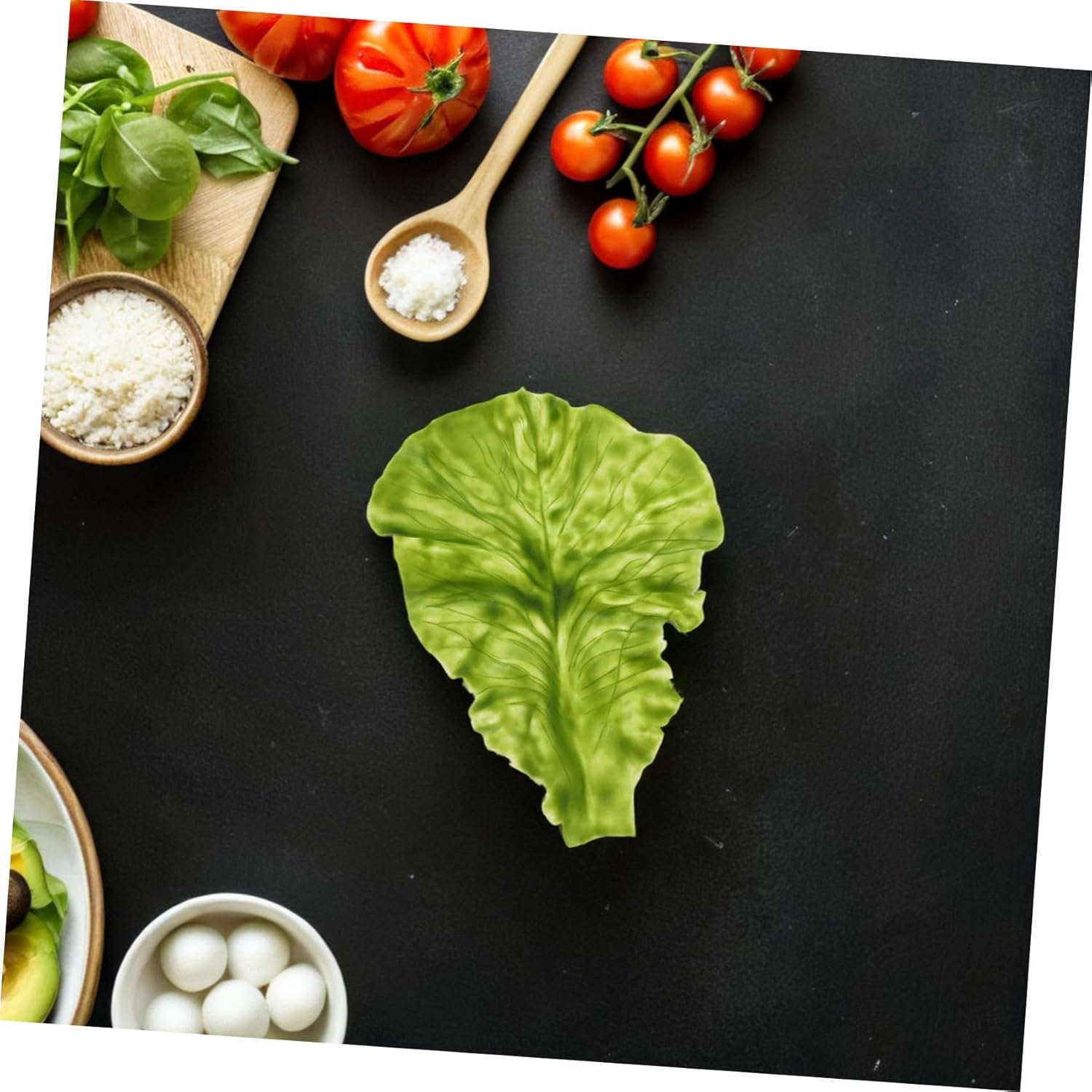 STOBAZA 6pcs Realistic Artificial Lettuce Leaves Decor