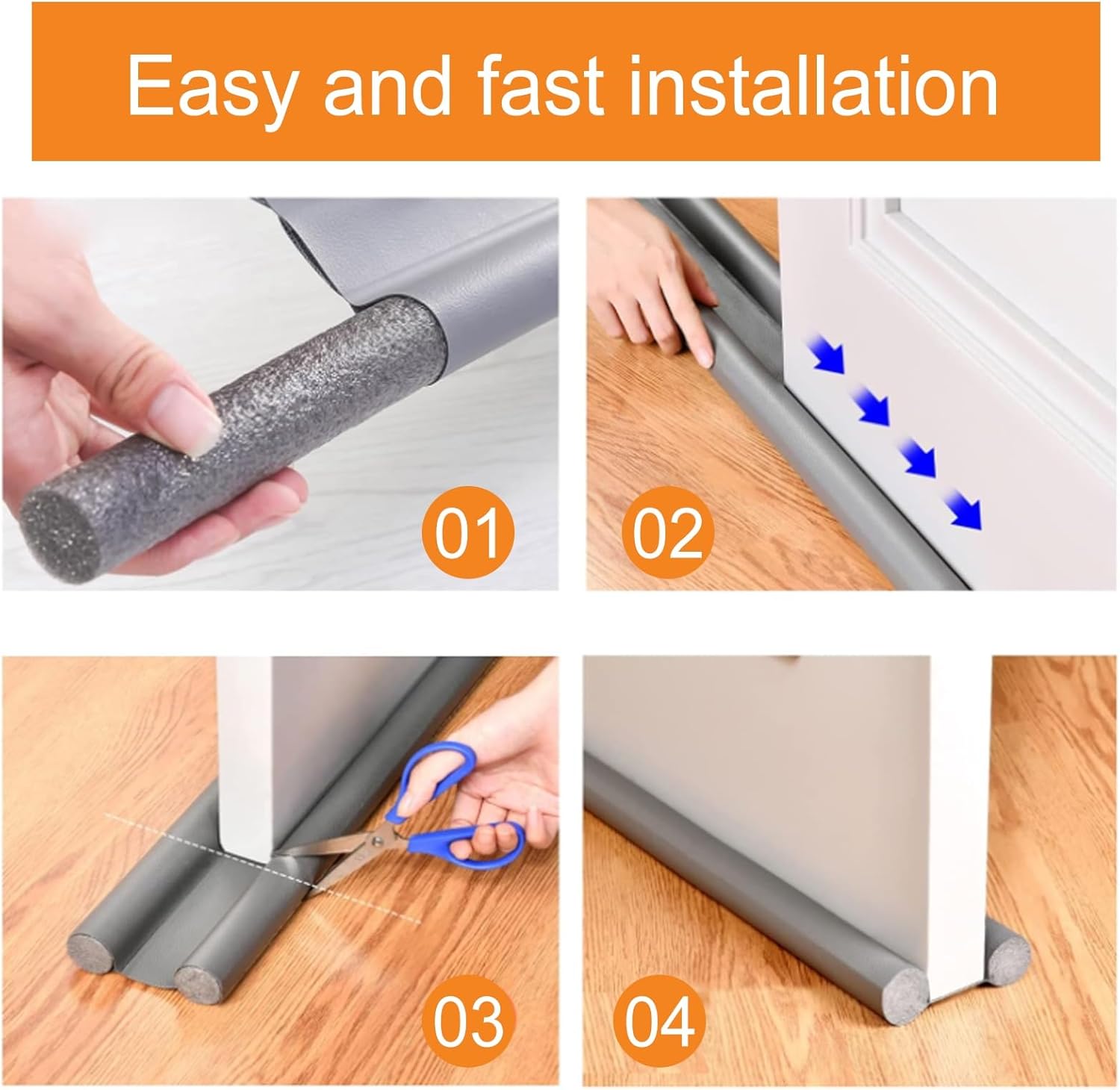 36 Inch Under Door Gap Filler Adjustable Noise Stopper