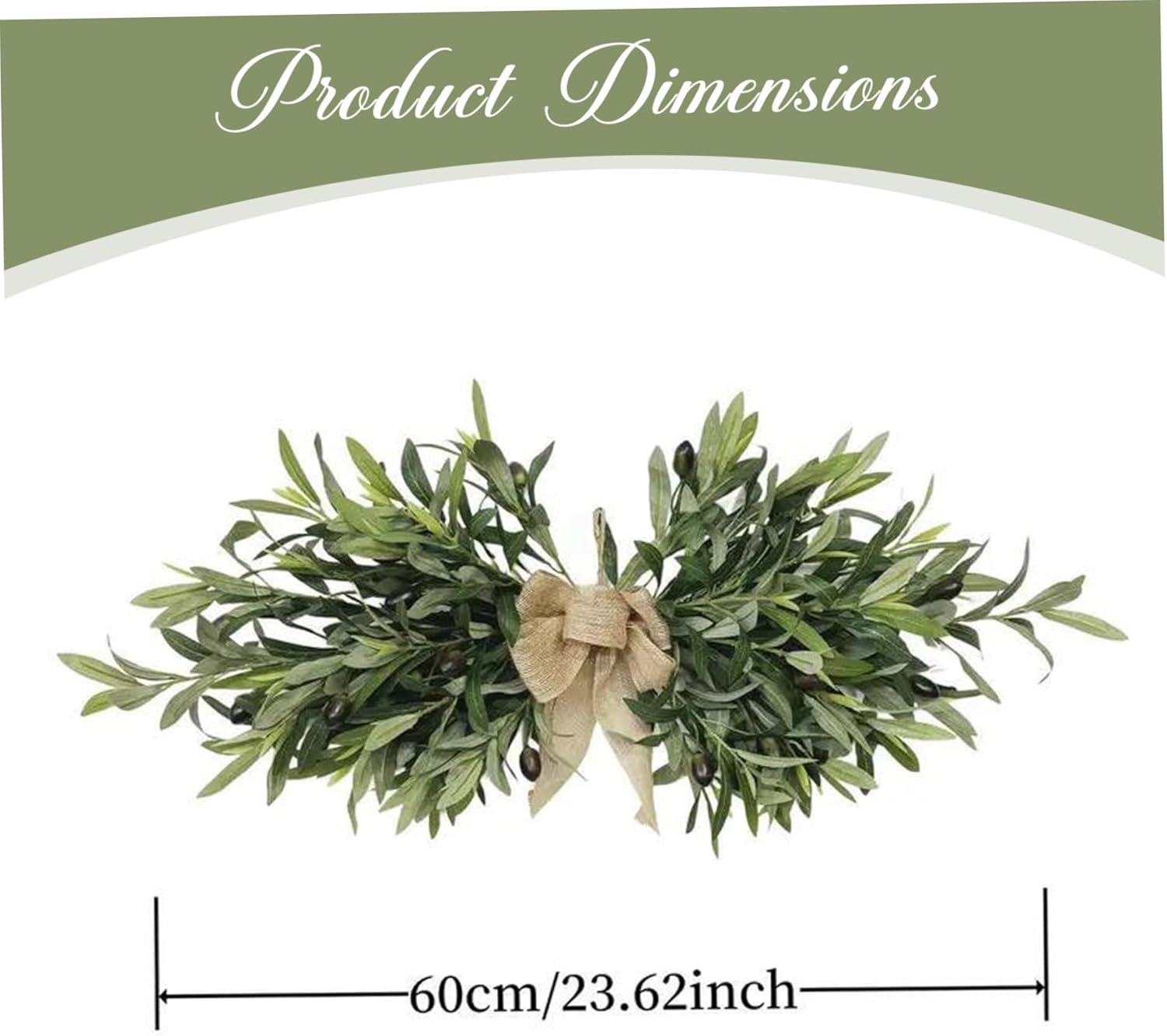 Artificial Olive Flower Swag 24 Inch Wedding Decor