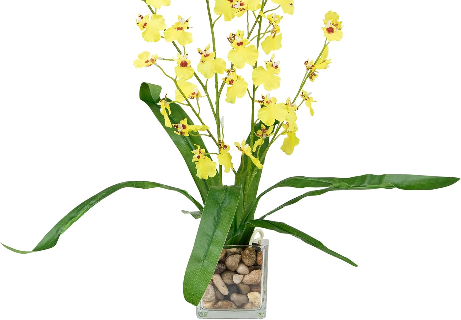 Northlight 235 Inch Yellow Artificial Oncidium Orchid