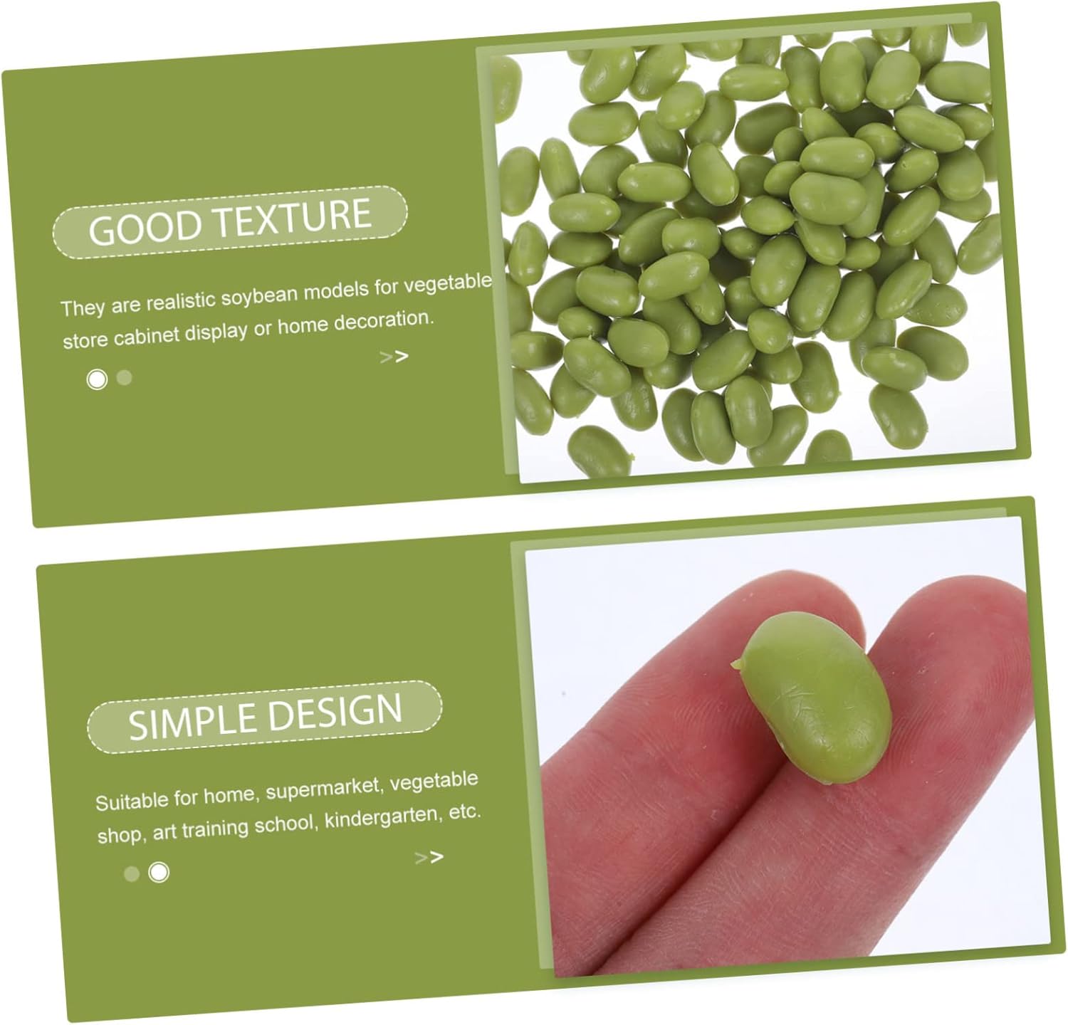 HOMSFOU Artificial Green Bean Decor for Kitchen