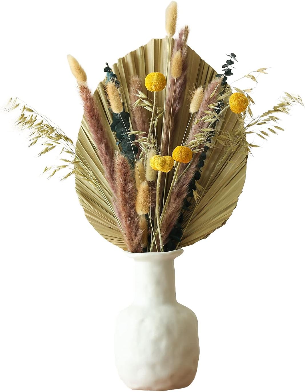 Natural Dried Palm Leaves 3 Pcs for Boho Decor