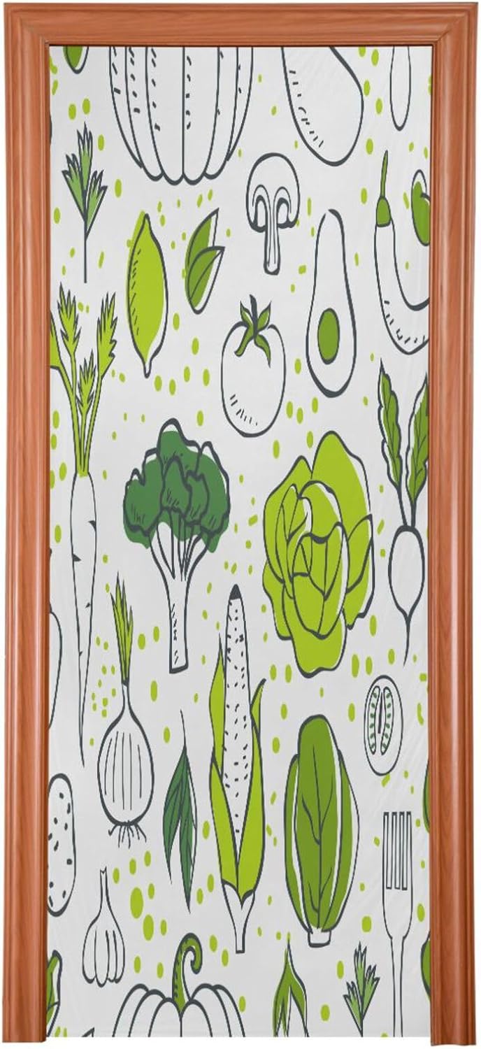 Susiyo Stretch Door Cover Halloween Decor 32x79 In