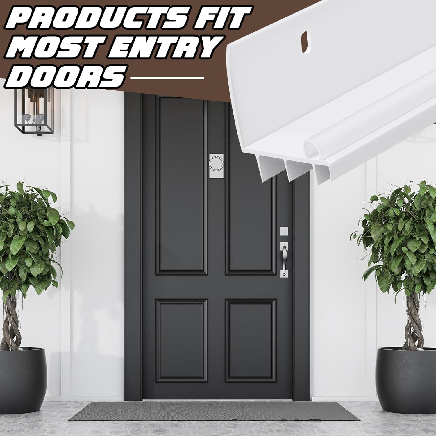 Hicarer 4 Pcs 36 Inch L Shape Door Sweep