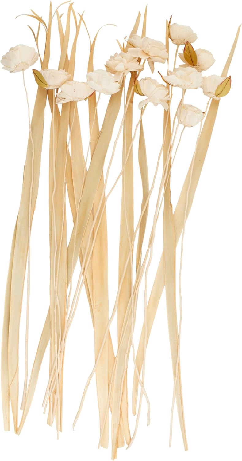 Deco 79 Dried Cream Foliage Decor 10x10x49