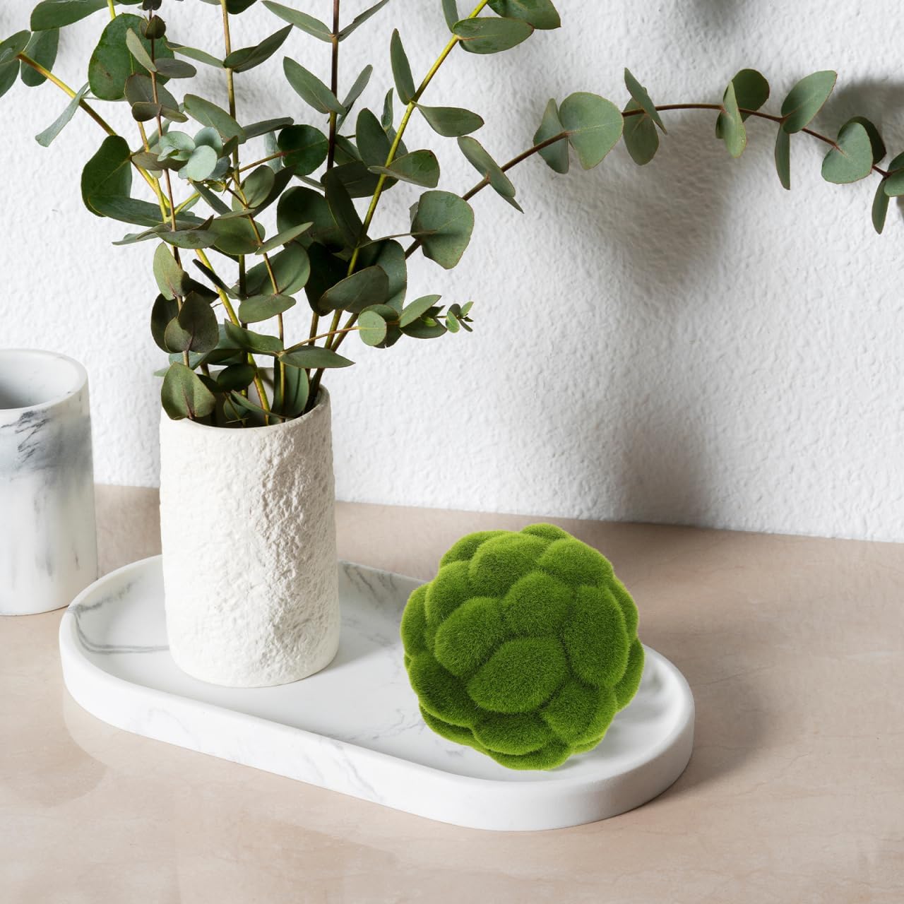 DOITOOL 2 Pcs Artificial Moss Balls for Home Decor