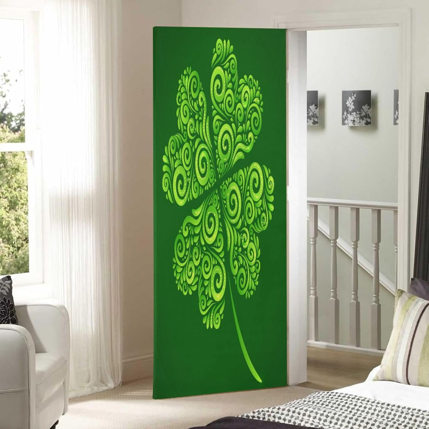 Susiyo Lucky Clover Door Decoration 32x79 in