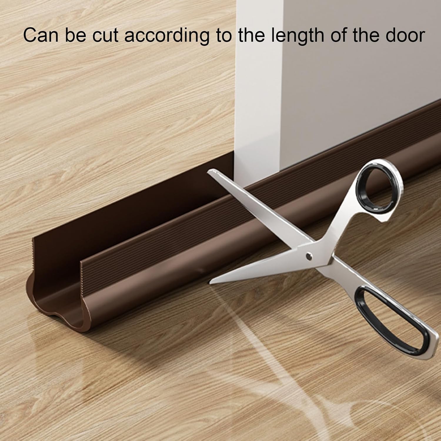 PAPABA Door Stopper Weather Stripping PVC Door Sweep White