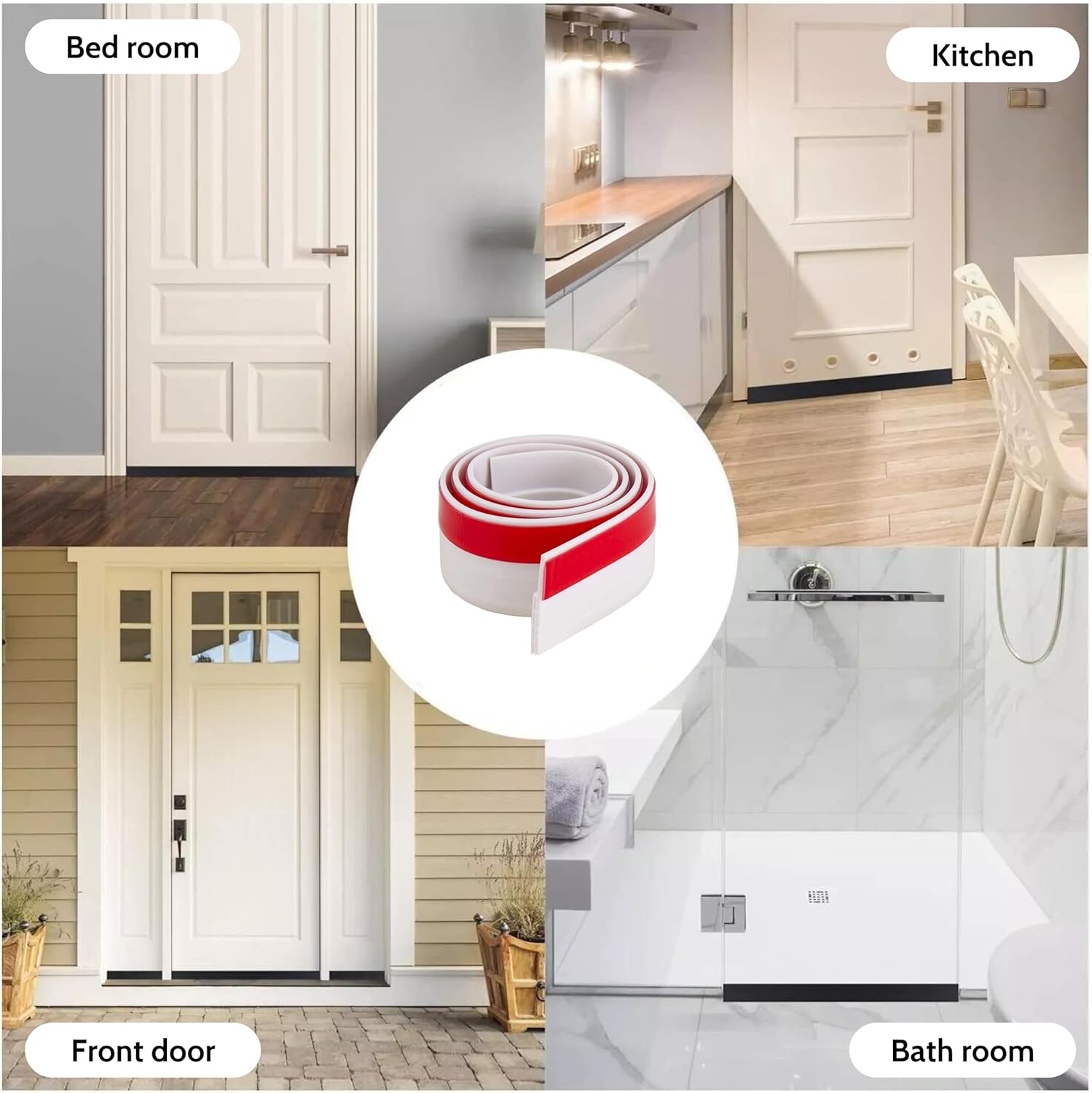 Generic Door Draft Stopper for Energy Efficiency and Noise Reduction