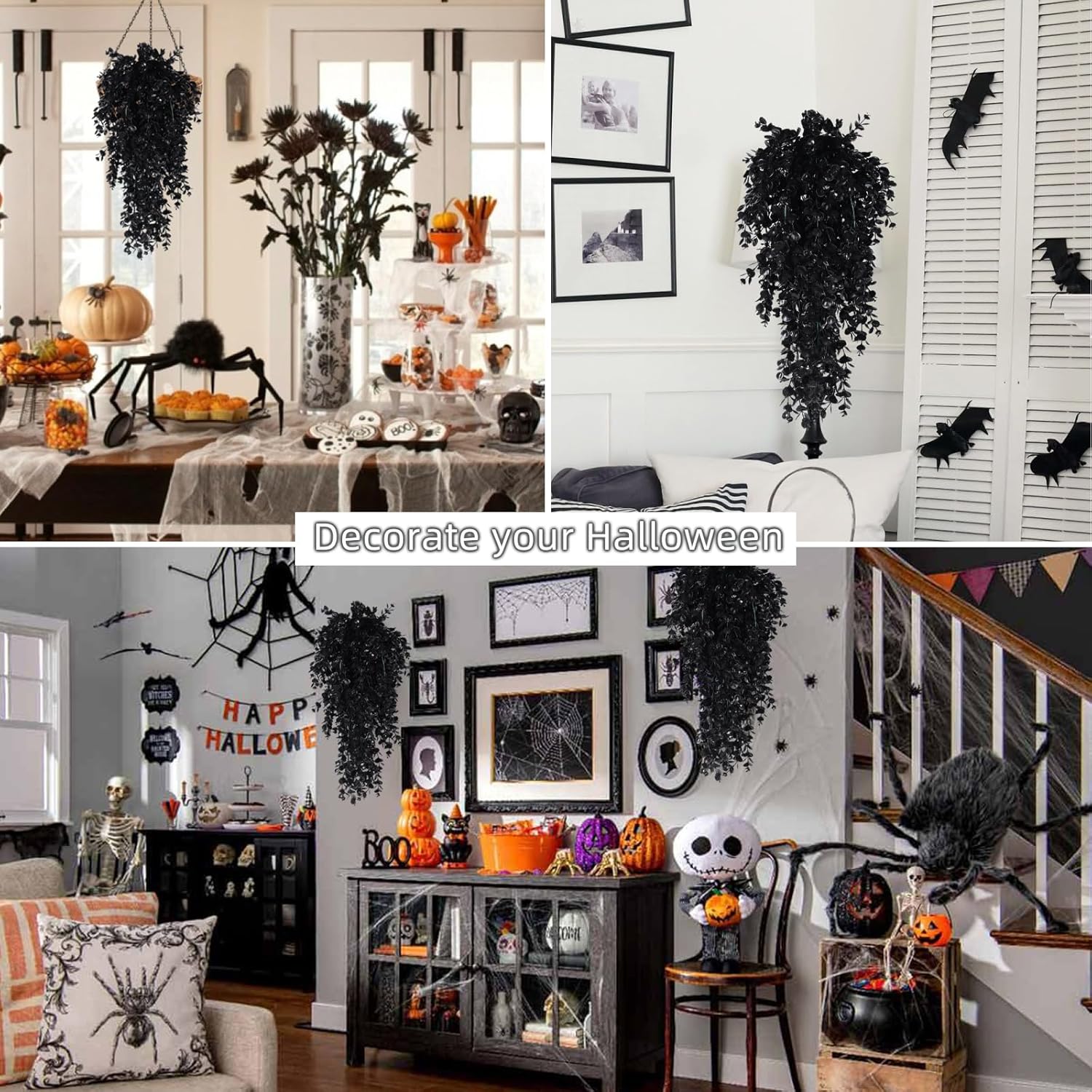 RECUTMS Artificial Hanging Eucalyptus Plant for Wall and Outdoor Decor