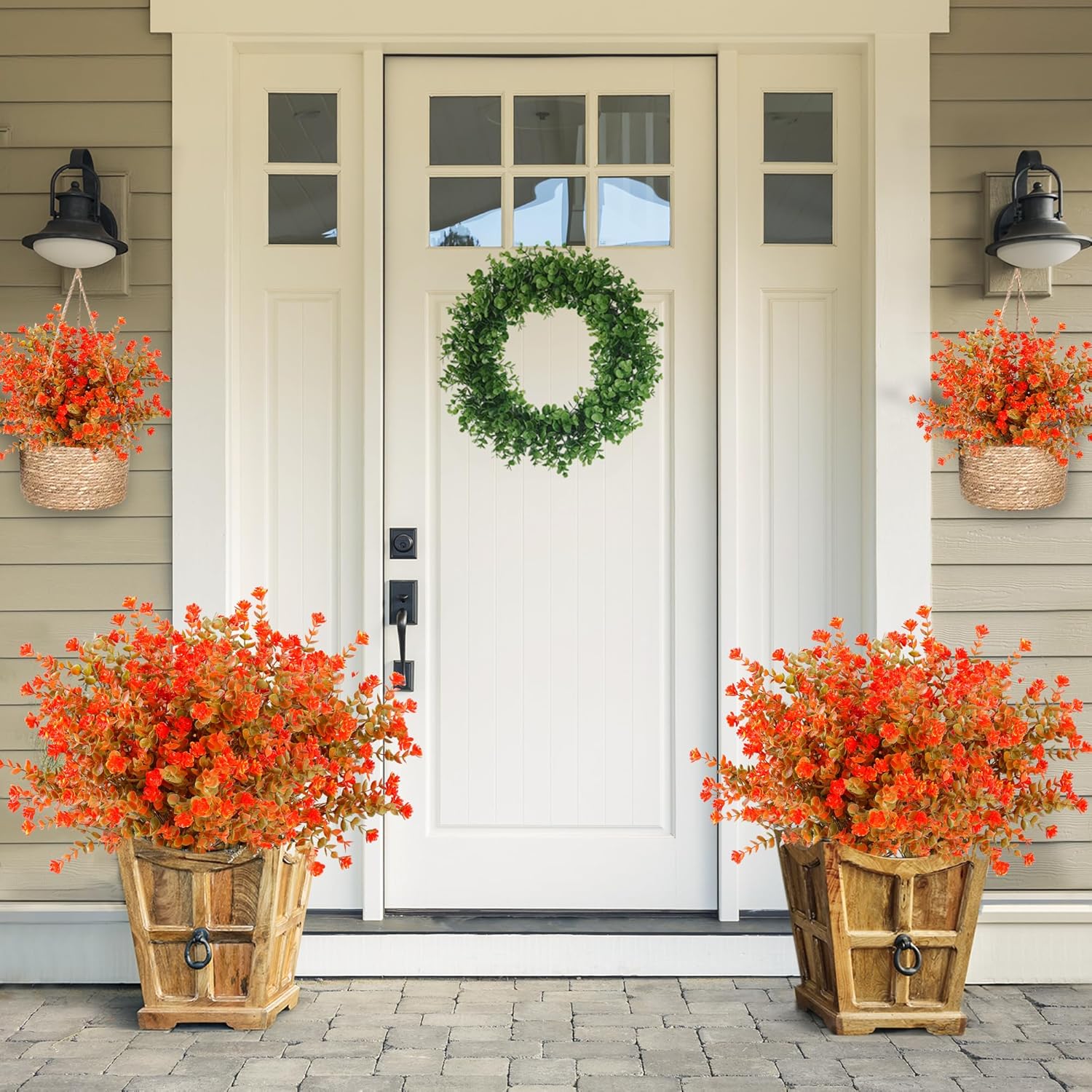 Sggvecsy 12 Bundle Artificial Eucalyptus Plants for Fall Decor