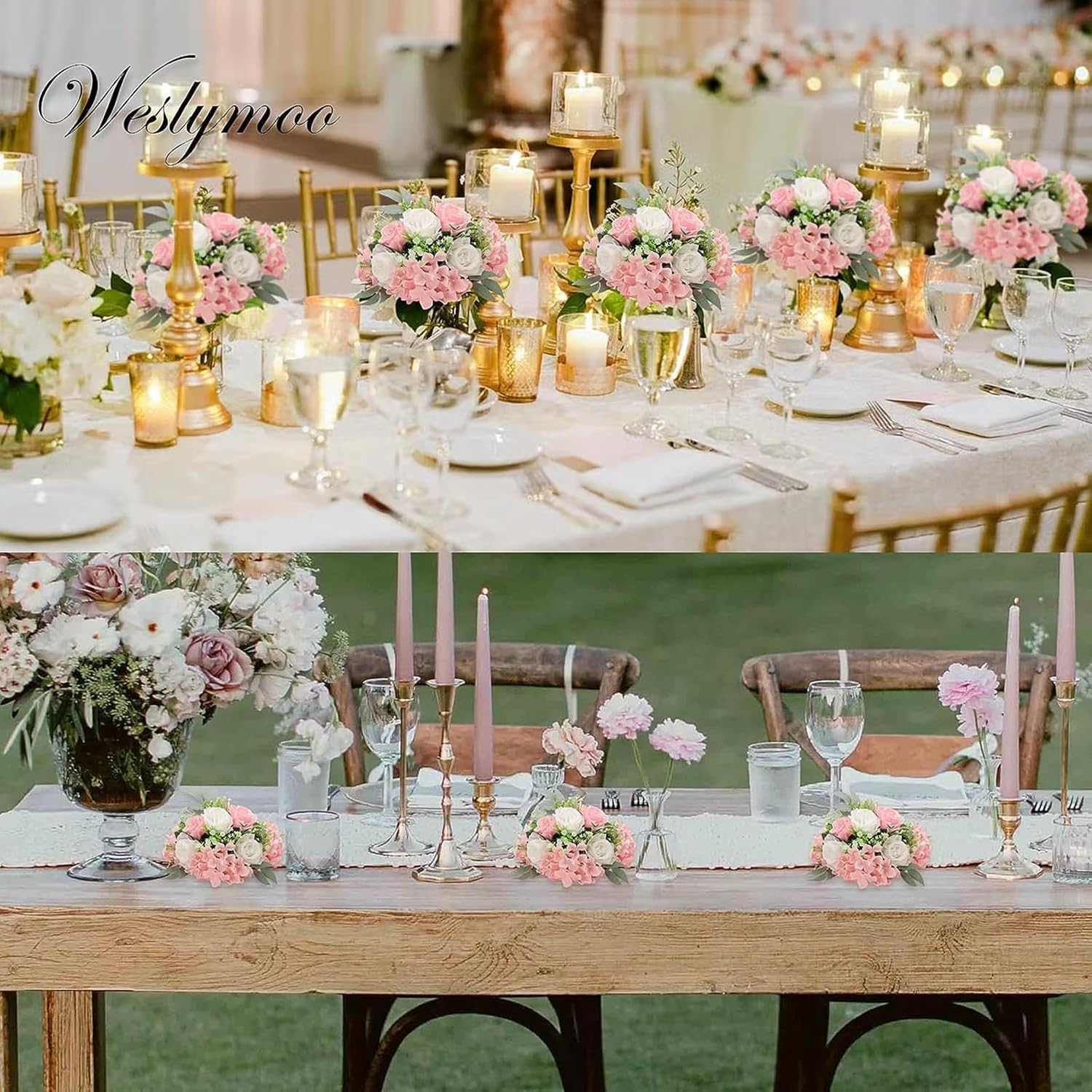 Artificial Flower Balls for Wedding Centerpieces