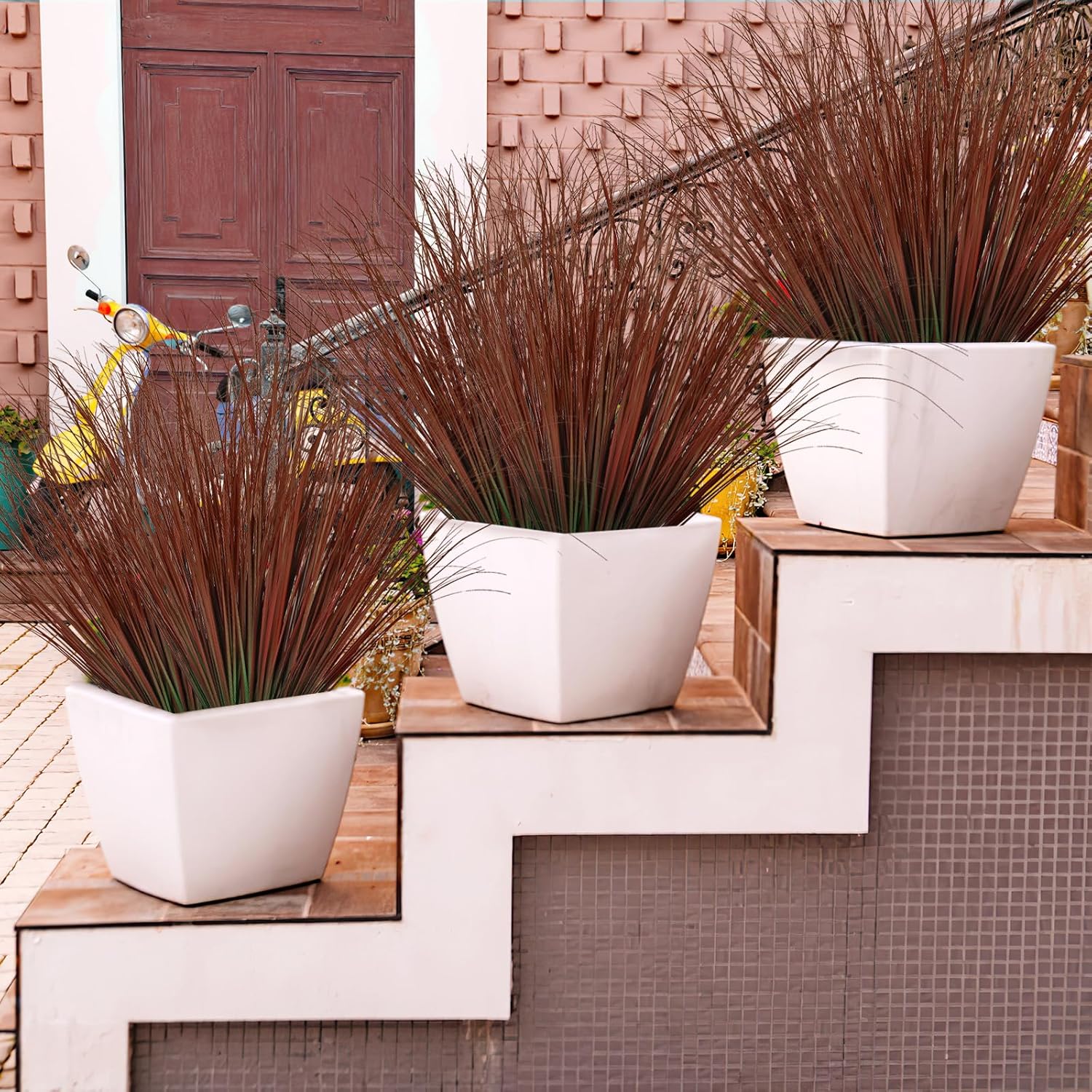 20 Bundle Artificial Wheat Grass for Indoor Outdoor Decor