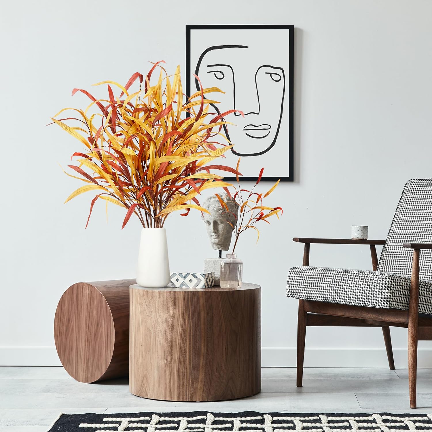 Sggvecsy 6Pcs Artificial Fall Greenery Stem for Home Autumn Decor Centerpieces