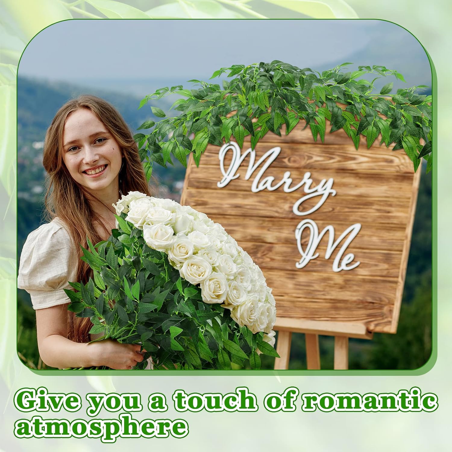 Xinnun 50 Pcs Artificial Ruscus Greenery Stems for Centerpieces and Decor