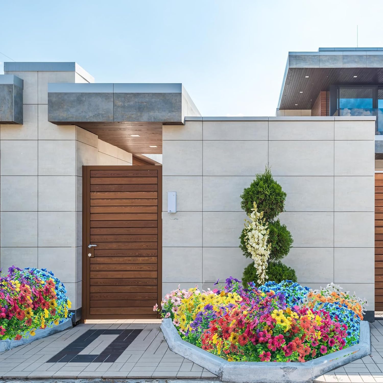 Realistic Artificial Daisy Flowers 16 Bundle Outdoor Decor