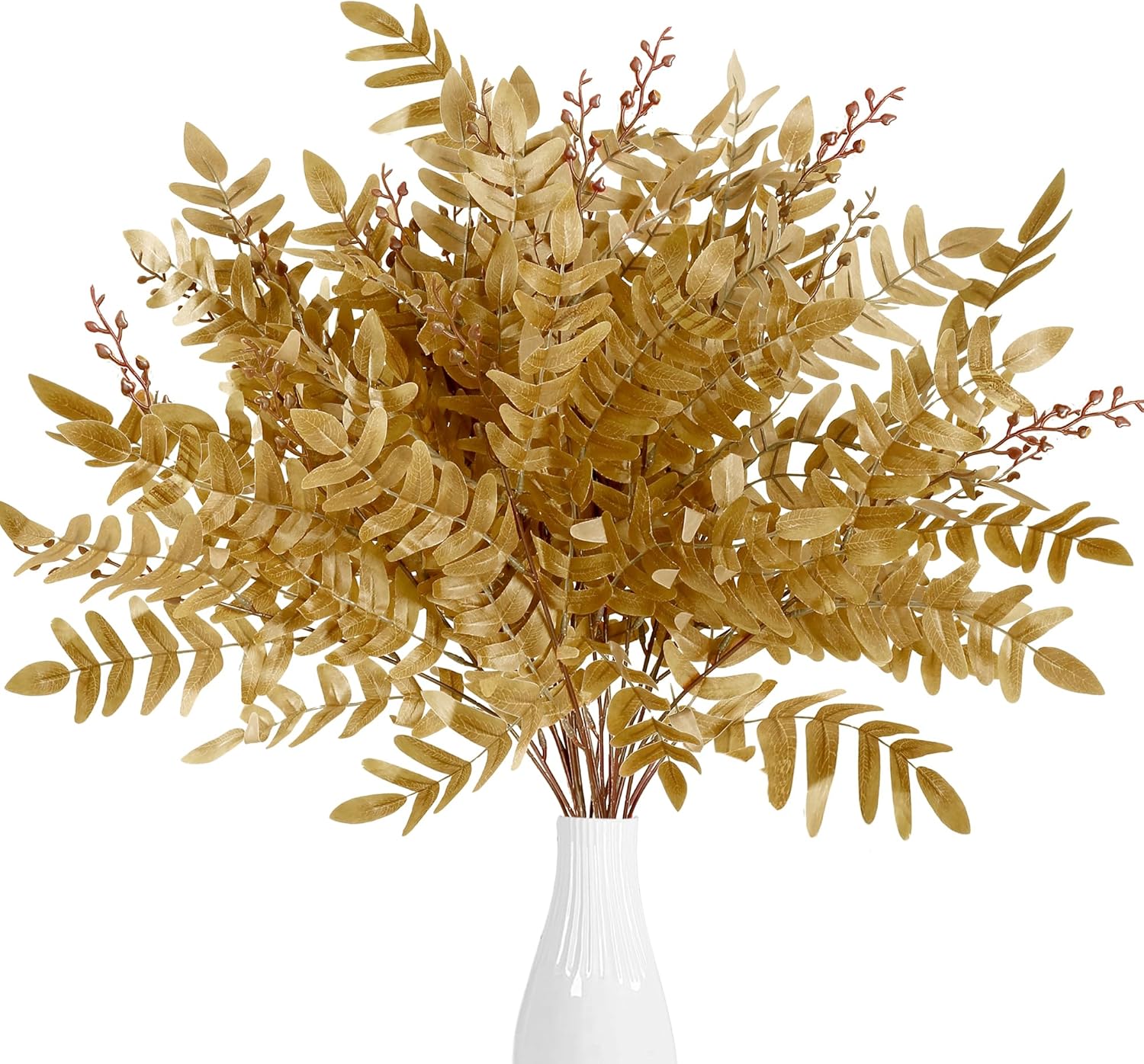 Sggvecsy 4 Pack Artificial Fall Greenery Stem