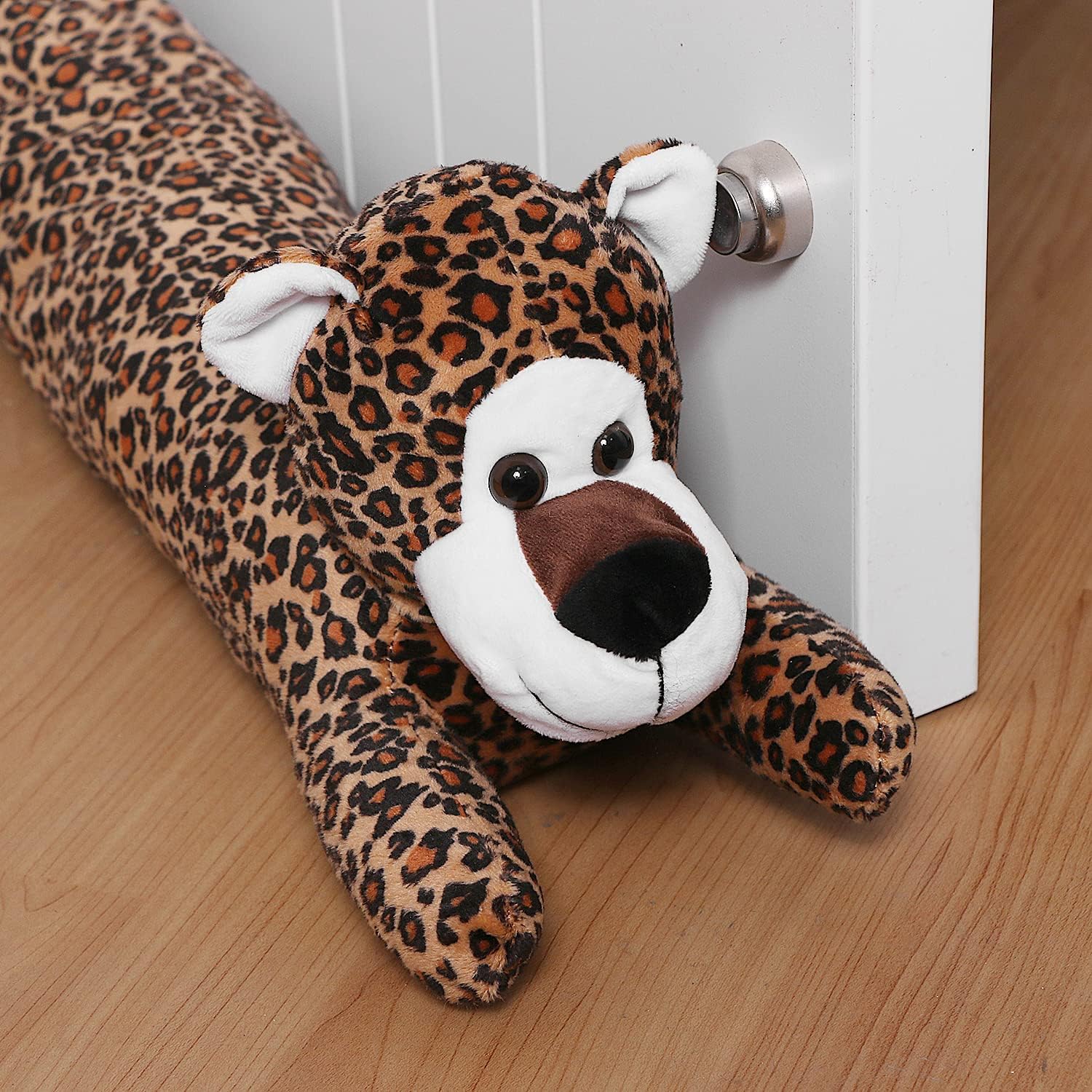 36 Inch Heavy Duty Draft Stopper with Leopard Pattern
